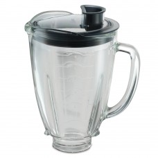 Vaso de vidrio Oster® para licuadoras clásica reversible y counterform Oster® con tapa