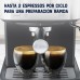 Oster® Cafetera Compacta, Prepara hasta 2 Espressos por Ciclo, 15 Bar, Tubo de Vapor, Incluye Accesorios, Acero Inoxidable, BVSTEM5502