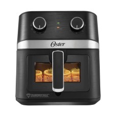 Oster® Freidora de Aire Manual, Recubrimiento Oster® DiamondForce, Ventana y Luz Interna, 6L de Capacidad, CKSTAF60WMDF