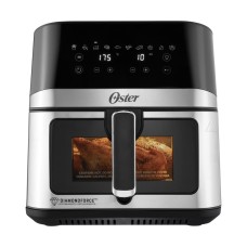 Oster® Freidora de Aire Digital, Recubrimiento Oster® DiamondForce, 7.5L de Capacidad, 10 Programas Automáticos, CKSTAF75WDSSDF