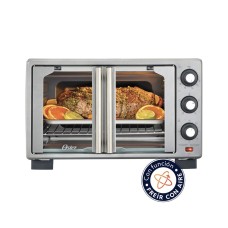 Oster Horno, con Freidora de Aire, de 25 L de Capacidad, Color Gris, TSSTTV25FDMAFNS