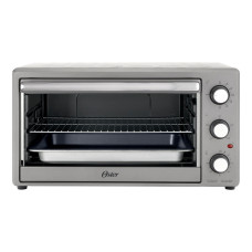 Oster Horno, XL, con Rotisserie, de 60 L de Capacidad, Color Gris, TSSTTV60MNS-1MX